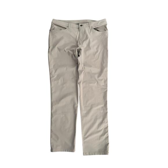 Lululemon Men's ABC Classic-Fit Tofino Sand Warpstreme Pants Size 36 - Picture 7 of 7